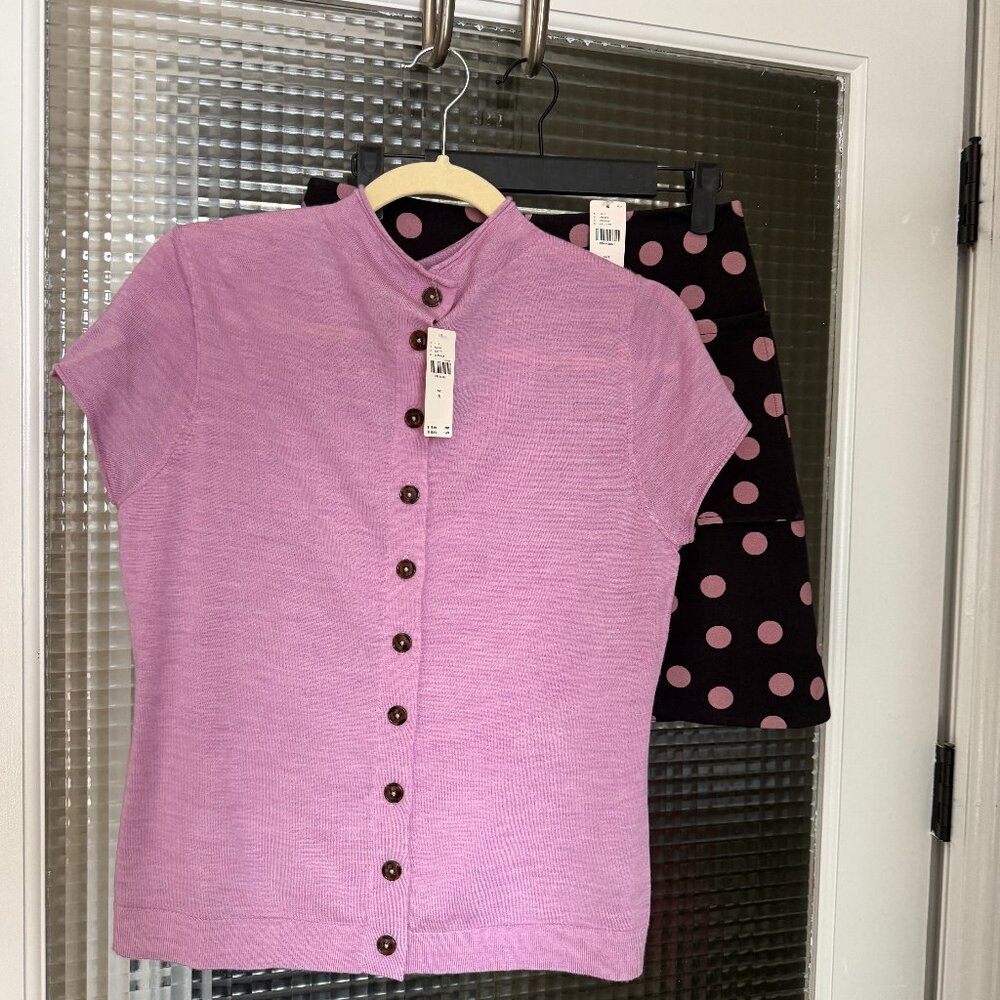 Pilcro Medium Lilac Merino Sweater